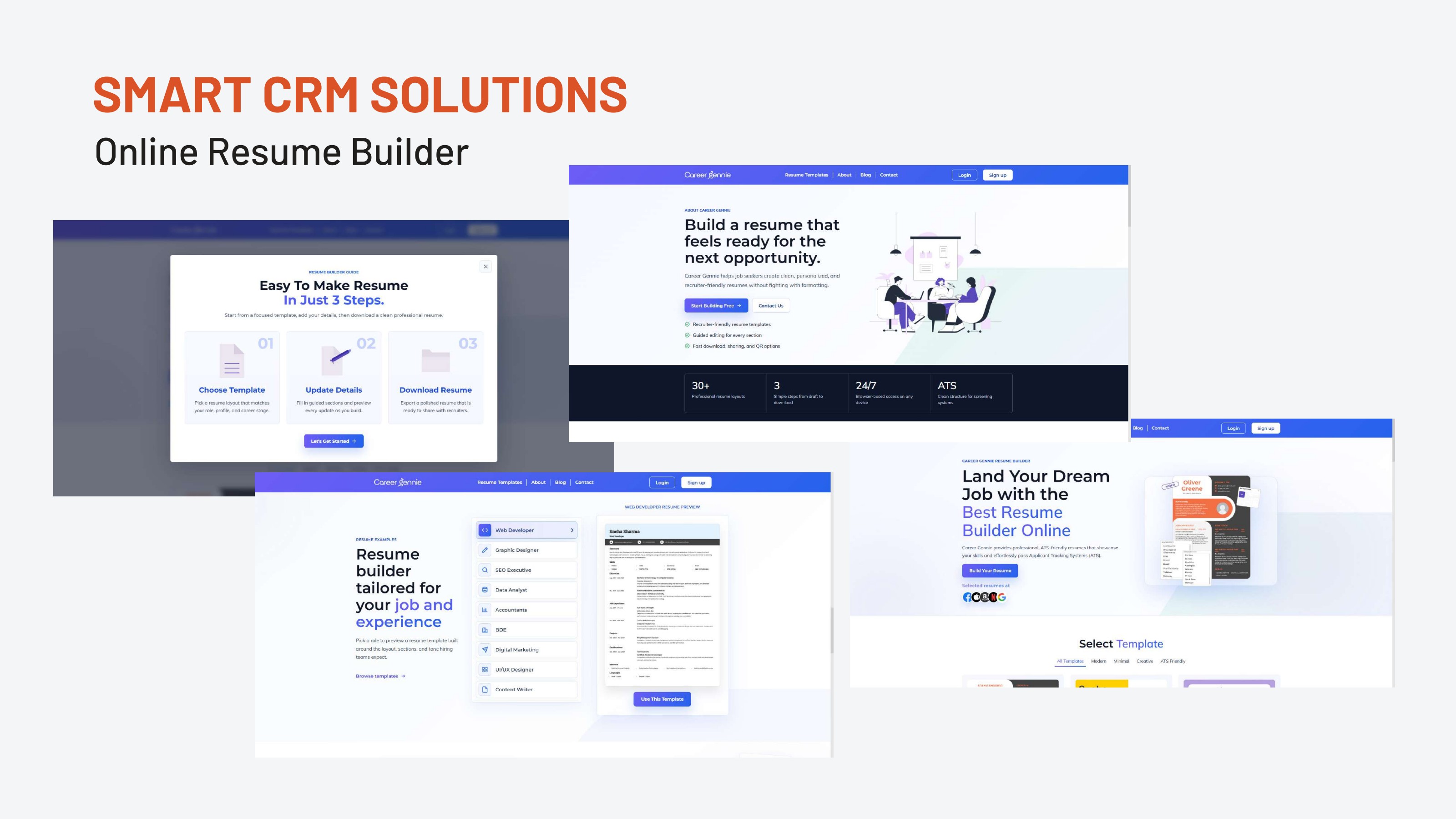 Online Resume Builder preview
